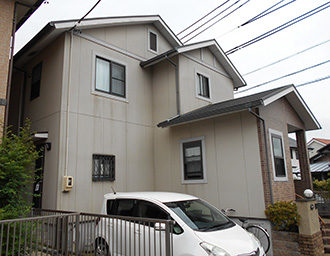 愛知県春日井市Ｗ様_外壁屋根塗装工事_施工前外観画像