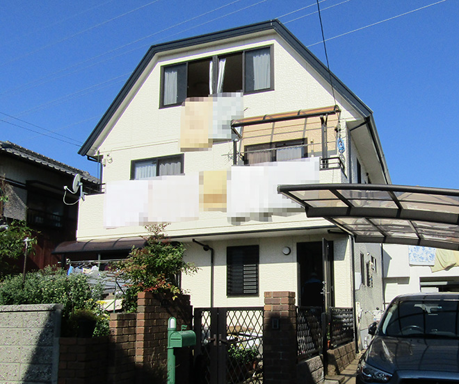 愛知県春日井市Ｏ様_外壁屋根塗替え工事_施工後全景写真