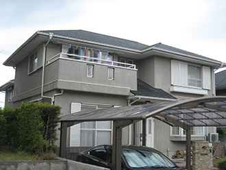岐阜県可児市Ｎ様_外壁屋根塗装工事_施工前外観画像