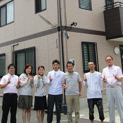外壁屋根塗装　愛知県瀬戸市Ｋ様　ファインパーフェクトトップ/サーモアイ遮熱フッ素　施工事例