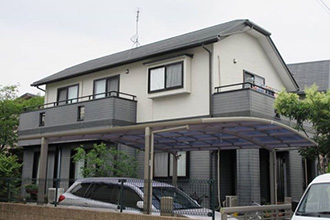 福岡県福岡市Ｋ様_外壁屋根塗装工事_施工前外観画像