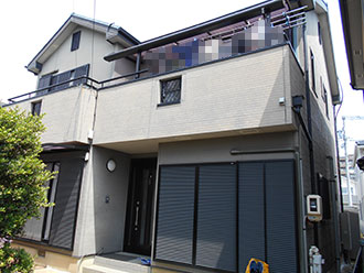 愛知県春日井市N様_外壁屋根塗装工事_施工前外観画像_株式会社麻布