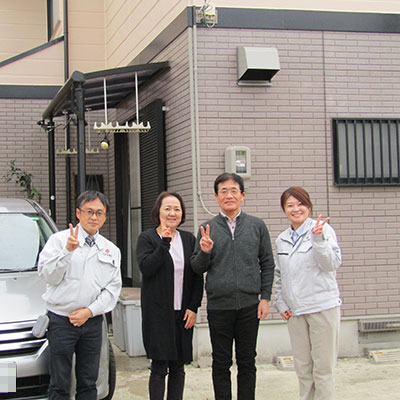 外壁屋根塗装　愛知県春日井市Ｈ様　プラチナフッ素クリヤー&プラチナシリコン/無機UVコートルーフ　施工事例