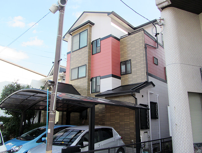 外壁屋根塗装　愛知県春日井市Ｋ様　UVプロテクトクリヤー＆セラミックシリコン/断熱ガイナ　施工事例