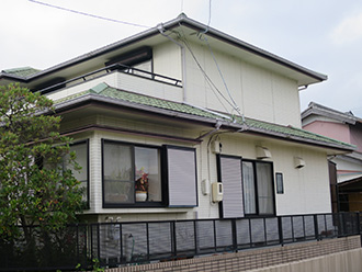 三重県四日市市Ｍ様_外壁（再現工法）屋根塗装工事_施工前外観画像