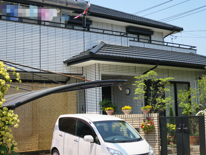 三重県四日市市Ｍ様_外壁（再現工法）屋根塗装工事_施工後全景写真3