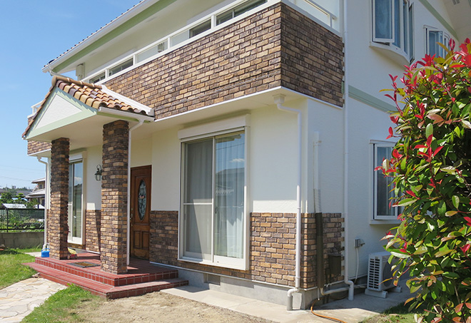 愛知県瀬戸市Ｙ様_外壁塗替え工事_施工後全景写真