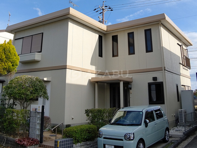 愛知県小牧市M様邸 AGCフッ素のボンフロンエナメルGTで外壁を塗り替えました。
