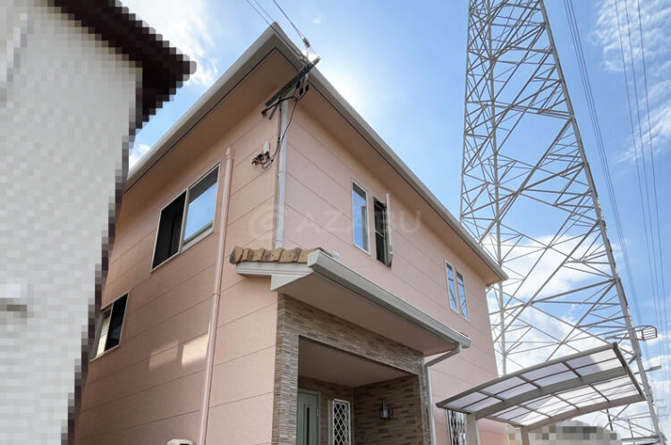 愛知県春日井市T様 外壁はグラナダフレッシュF、一部意匠壁はフッ素のボンフロンSRクリヤーで塗り替えました
